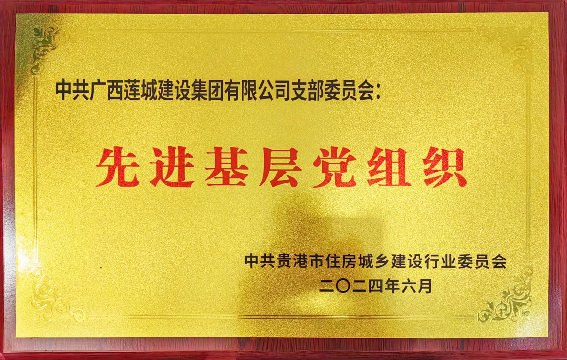 中共廣西蓮城建設(shè)集團有限公司支部委員會先進基層黨組織-牌匾.jpg